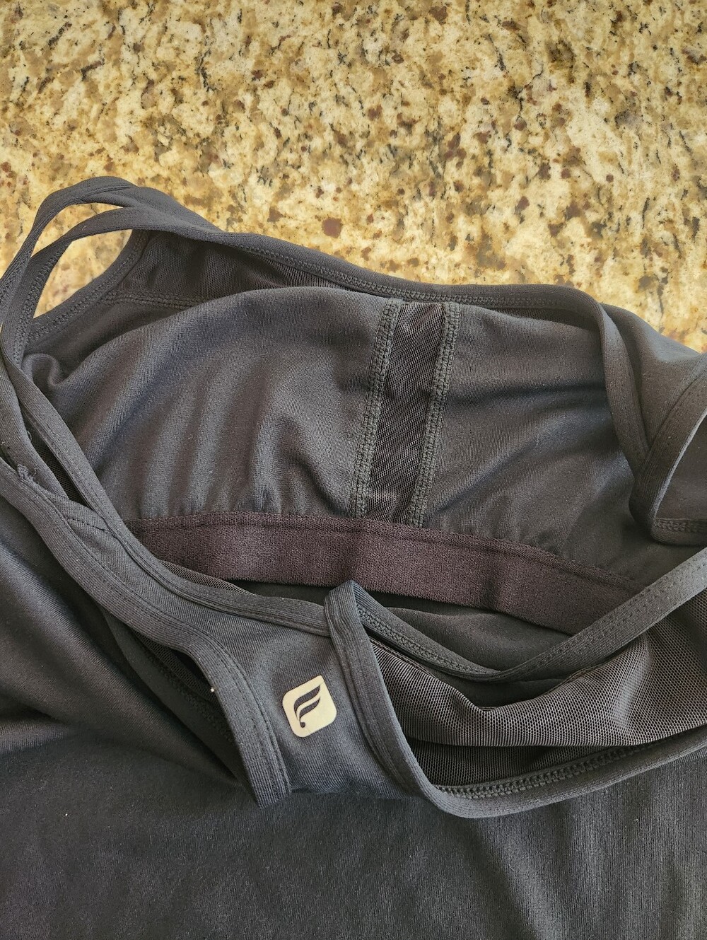 Fabletics Black Racerback Stretch Tank - Picture 4 of 4